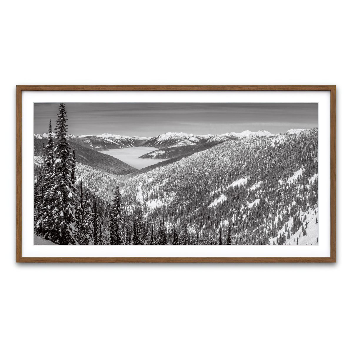 Framed Print 2x1 Walnut