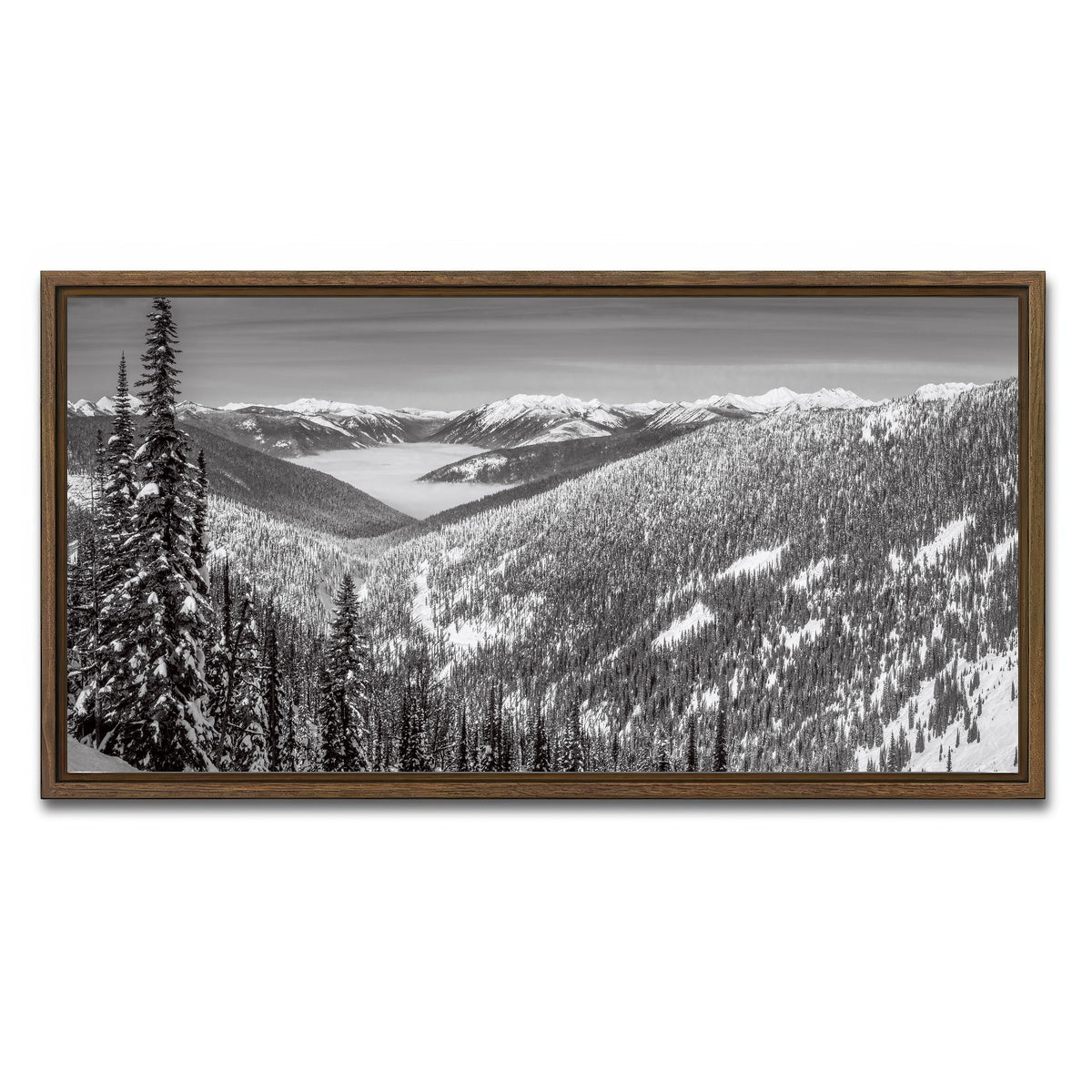 AUTO-MOCKUP WHITE | Whitewater Inversion | 1 Piece | Walnut Framed Canvas | group=2x1