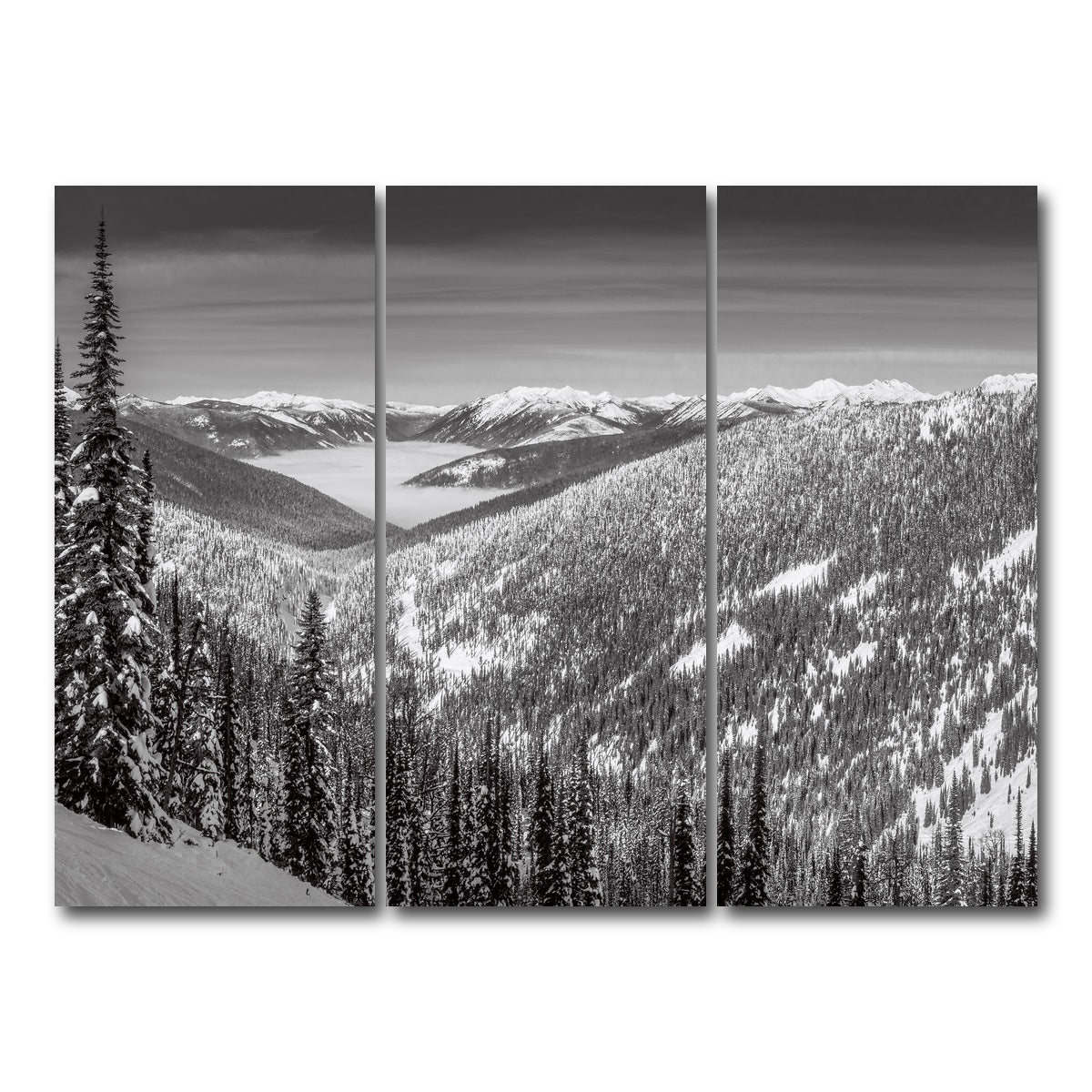 AUTO-MOCKUP WHITE | Whitewater Inversion | 3 Piece | Gallery Wrap Canvas | group=8x18