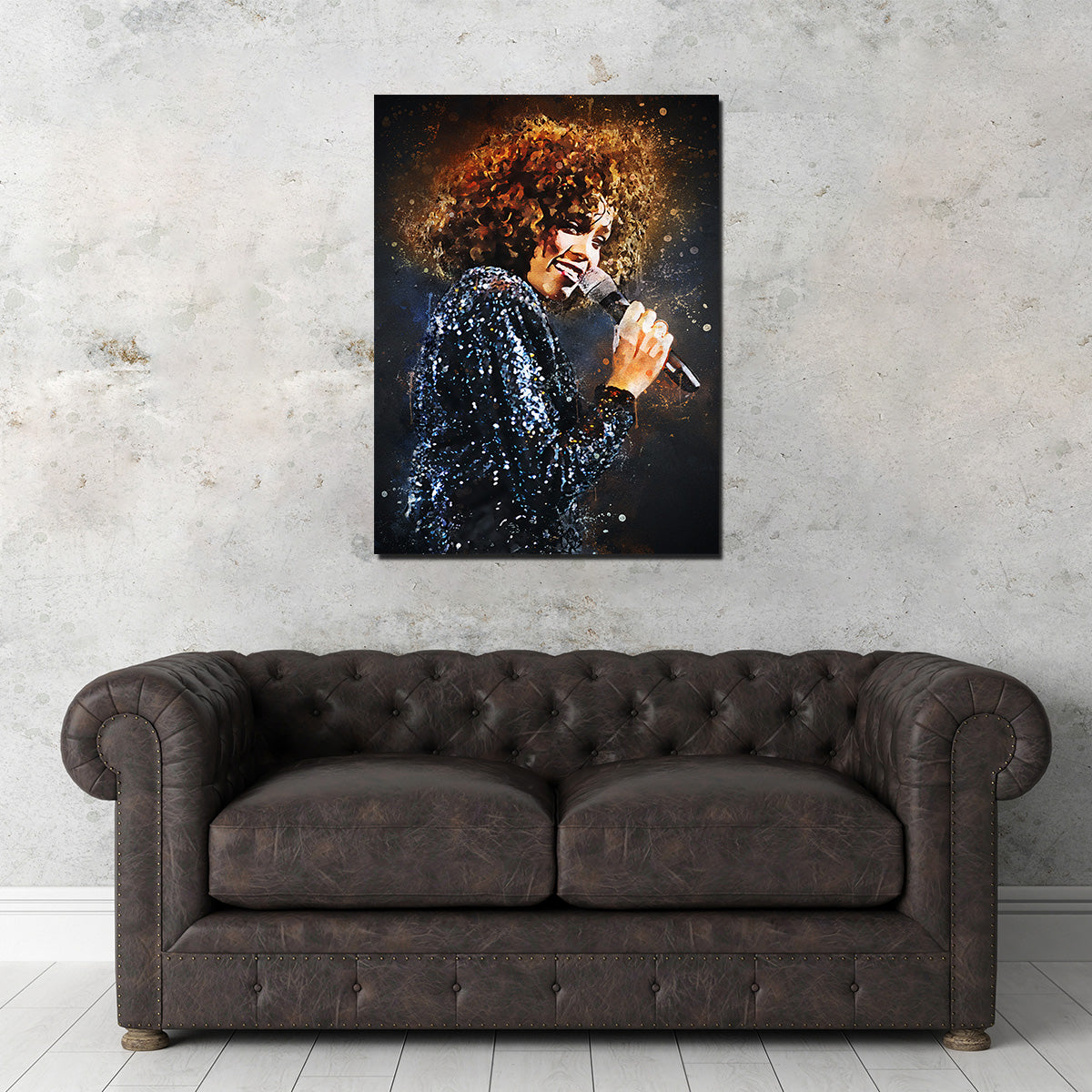 Whitney Houston Painting Wall Art