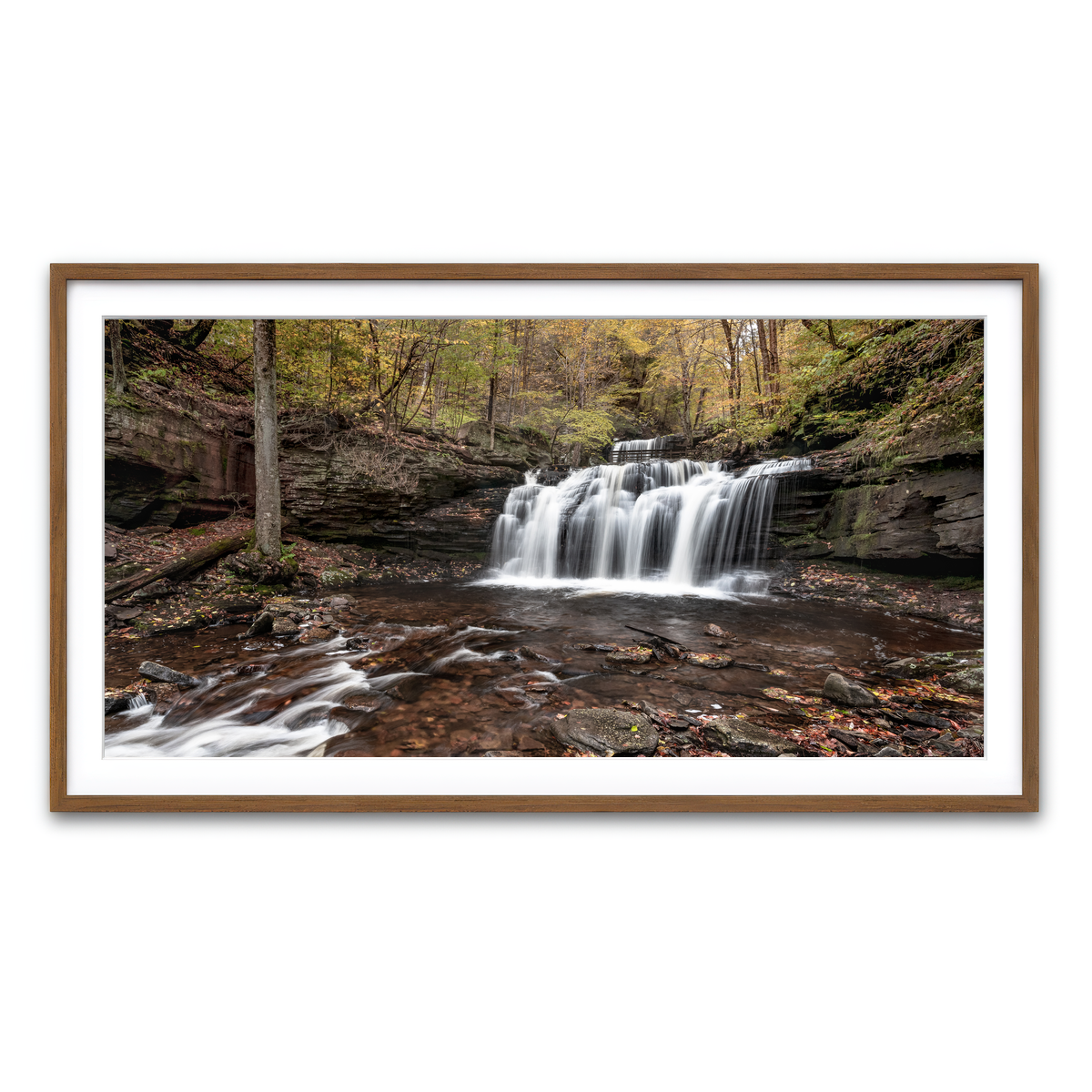 Framed Print 2x1 Walnut