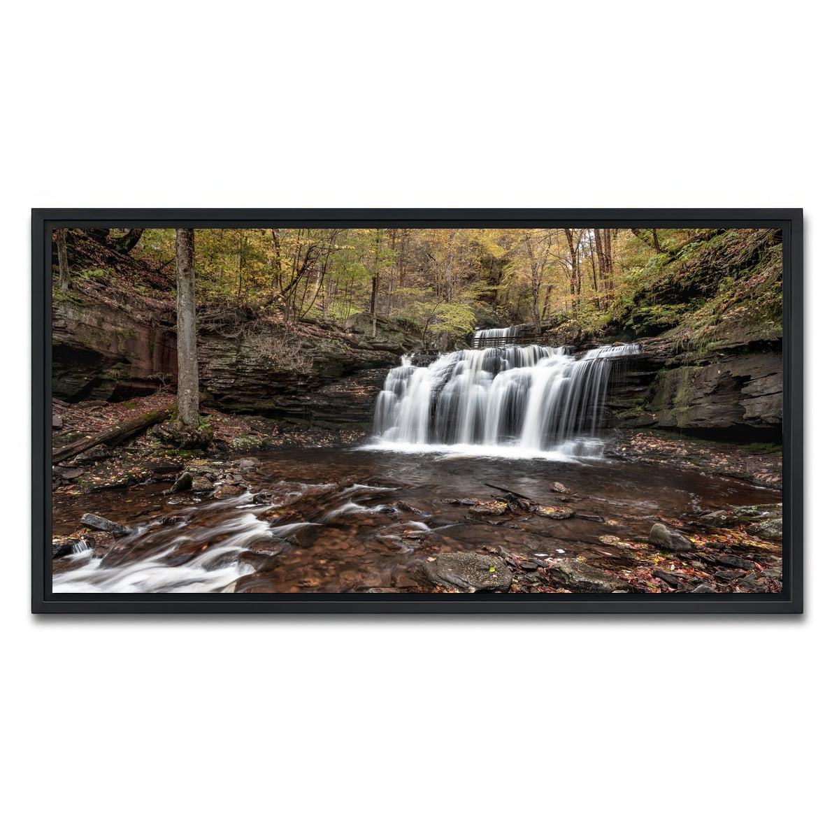 AUTO-MOCKUP WHITE | Who Loves Color | 1 Piece | Black Framed Canvas | group=2x1