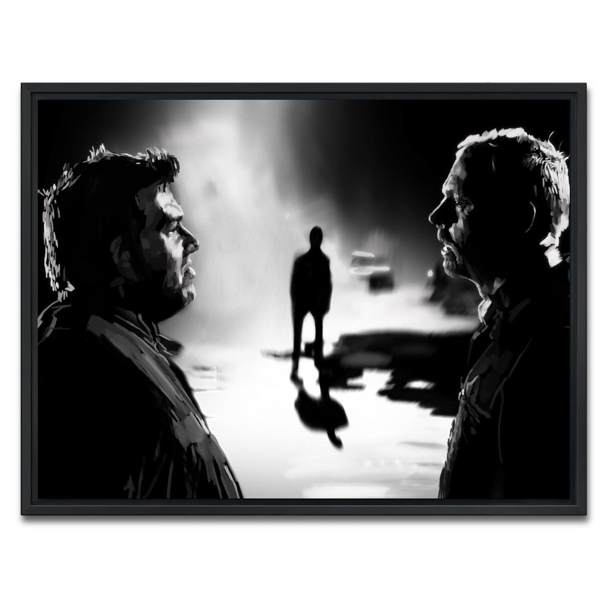 AUTO-MOCKUP WHITE | Who Made You King of the Zombies | 1 Piece | Black Framed Canvas | group=4x3