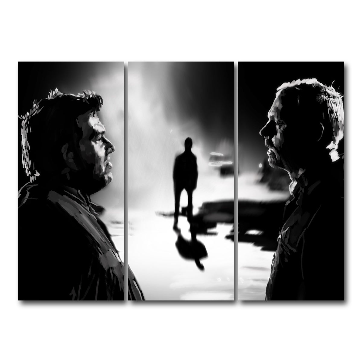 AUTO-MOCKUP WHITE | Who Made You King of the Zombies | 3 Piece | Gallery Wrap Canvas | group=8x18