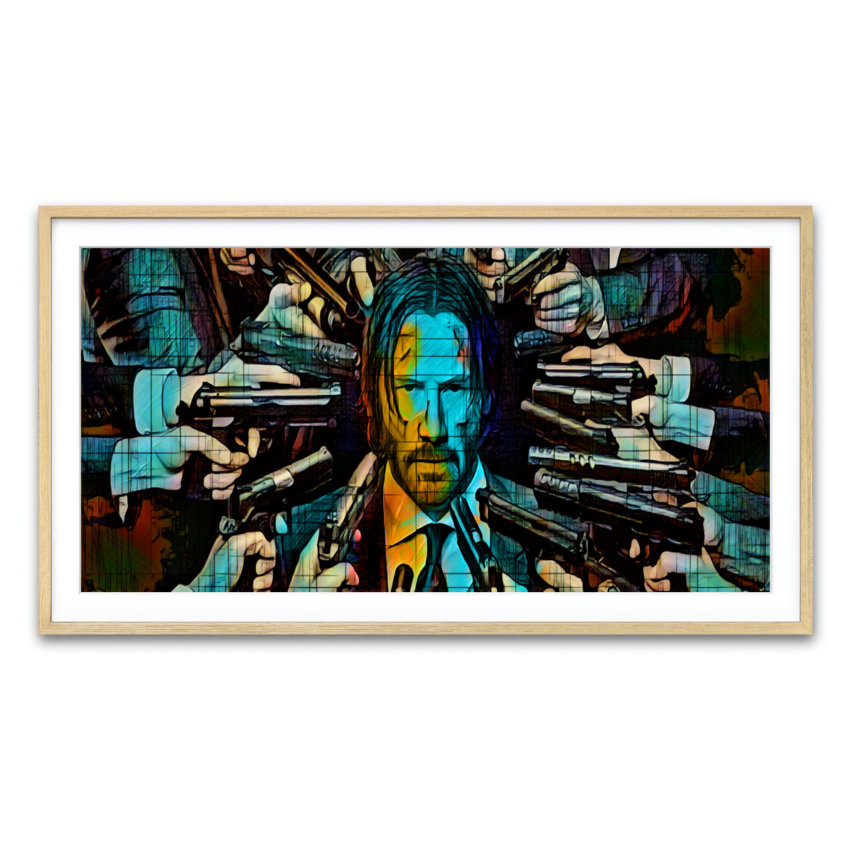 Framed Print 2x1 Natural