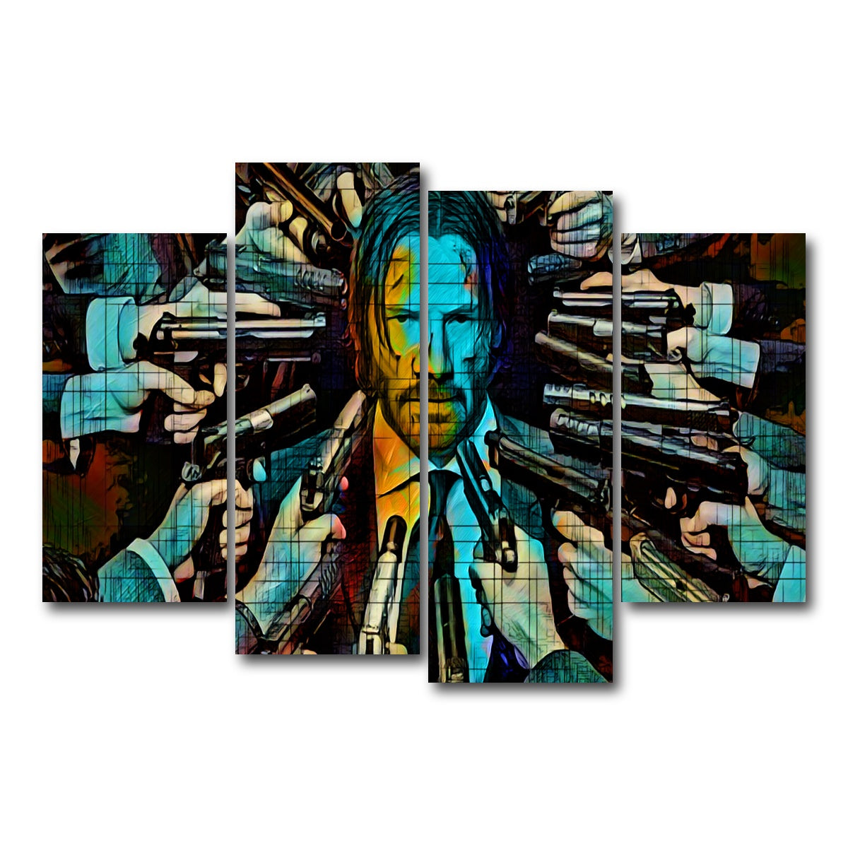 AUTO-MOCKUP WHITE | Wick | 4 Piece | Gallery Wrap Canvas | group=4_short