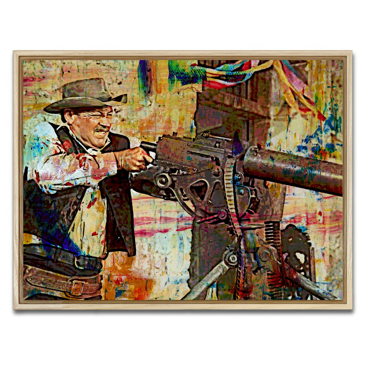 AUTO-MOCKUP WHITE | Wild Bunch Shootout | 1 Piece | Natural Framed Canvas | group=4x3