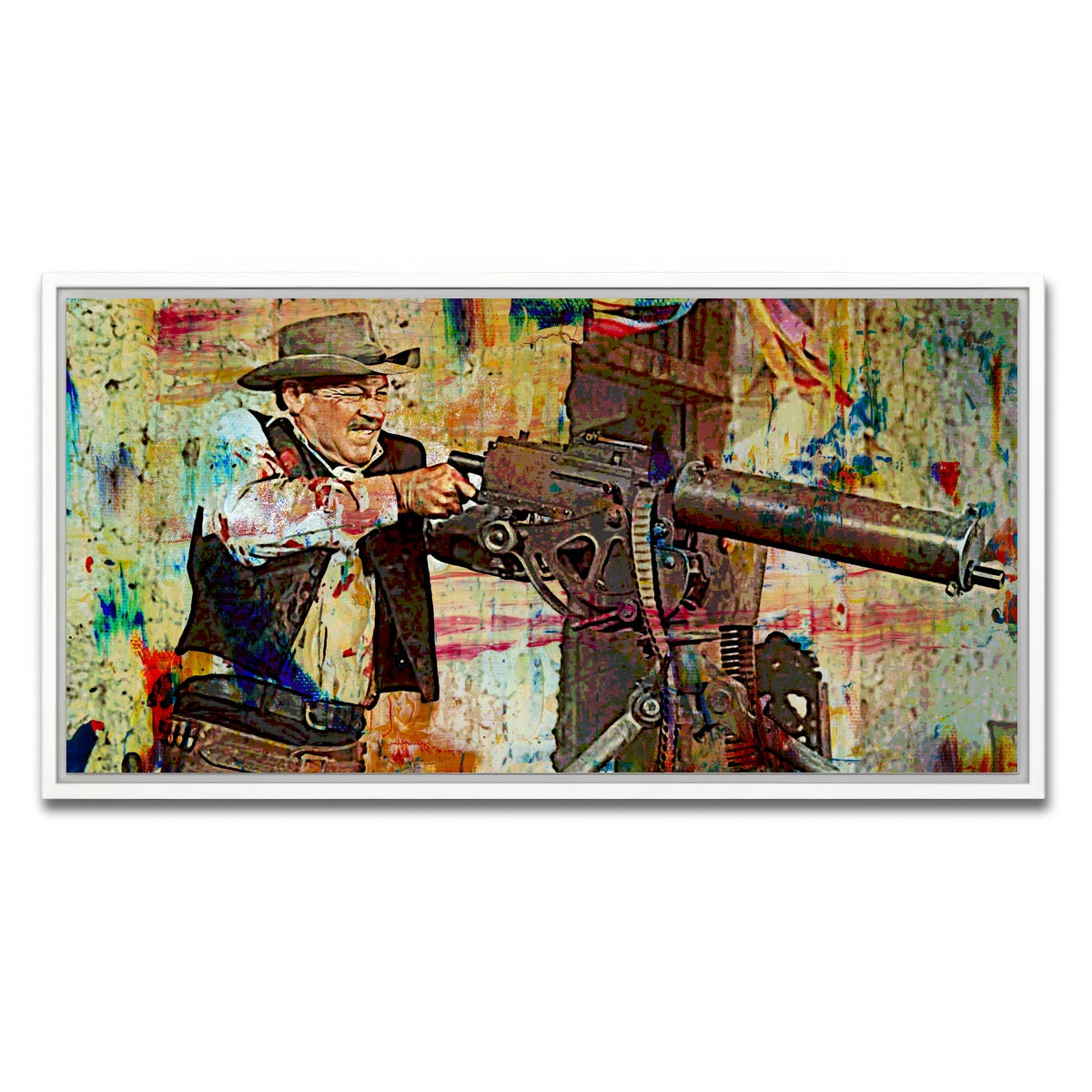 AUTO-MOCKUP WHITE | Wild Bunch Shootout | 1 Piece | White Framed Canvas | group=2x1