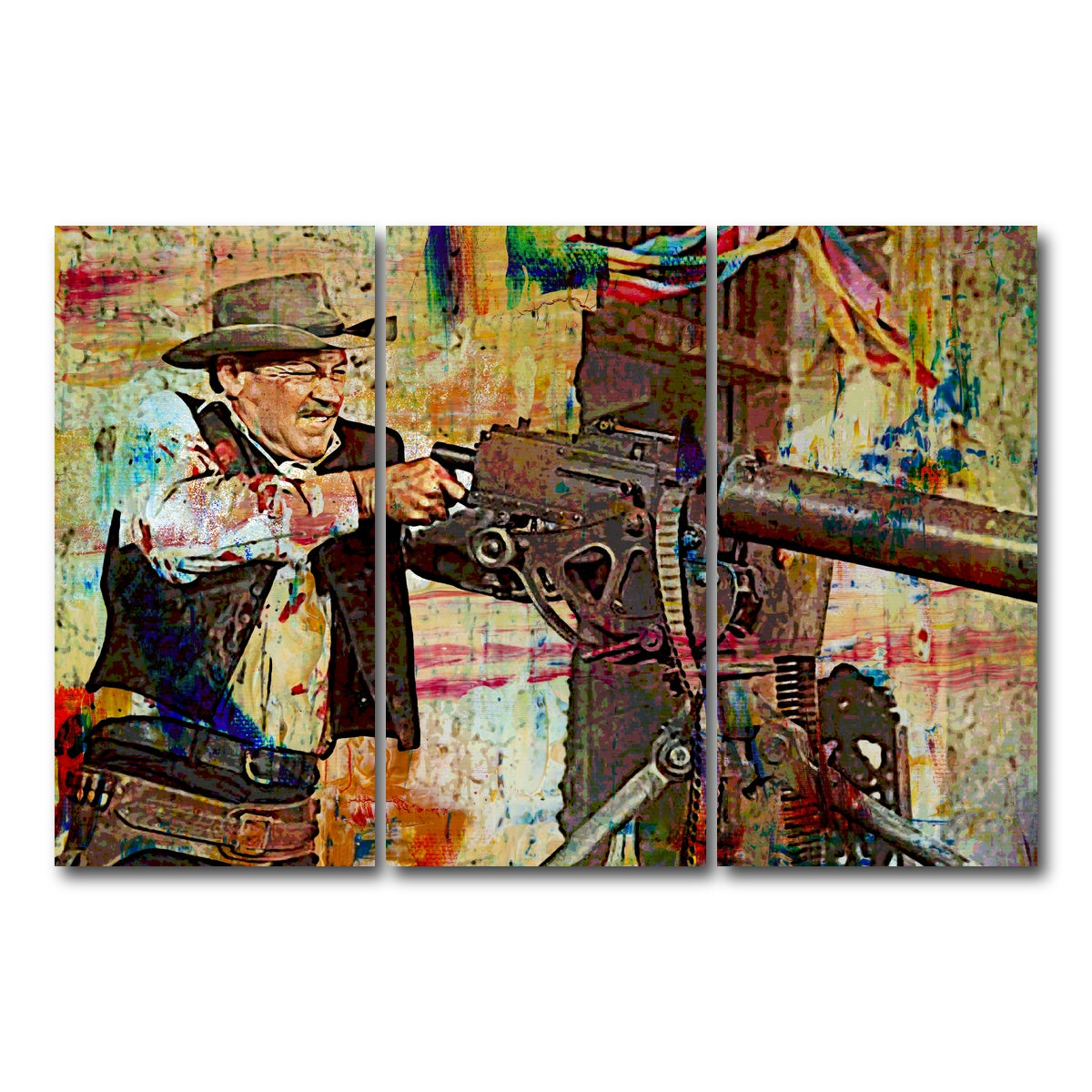 AUTO-MOCKUP WHITE | Wild Bunch Shootout | 3 Piece | Gallery Wrap Canvas | group=12x24