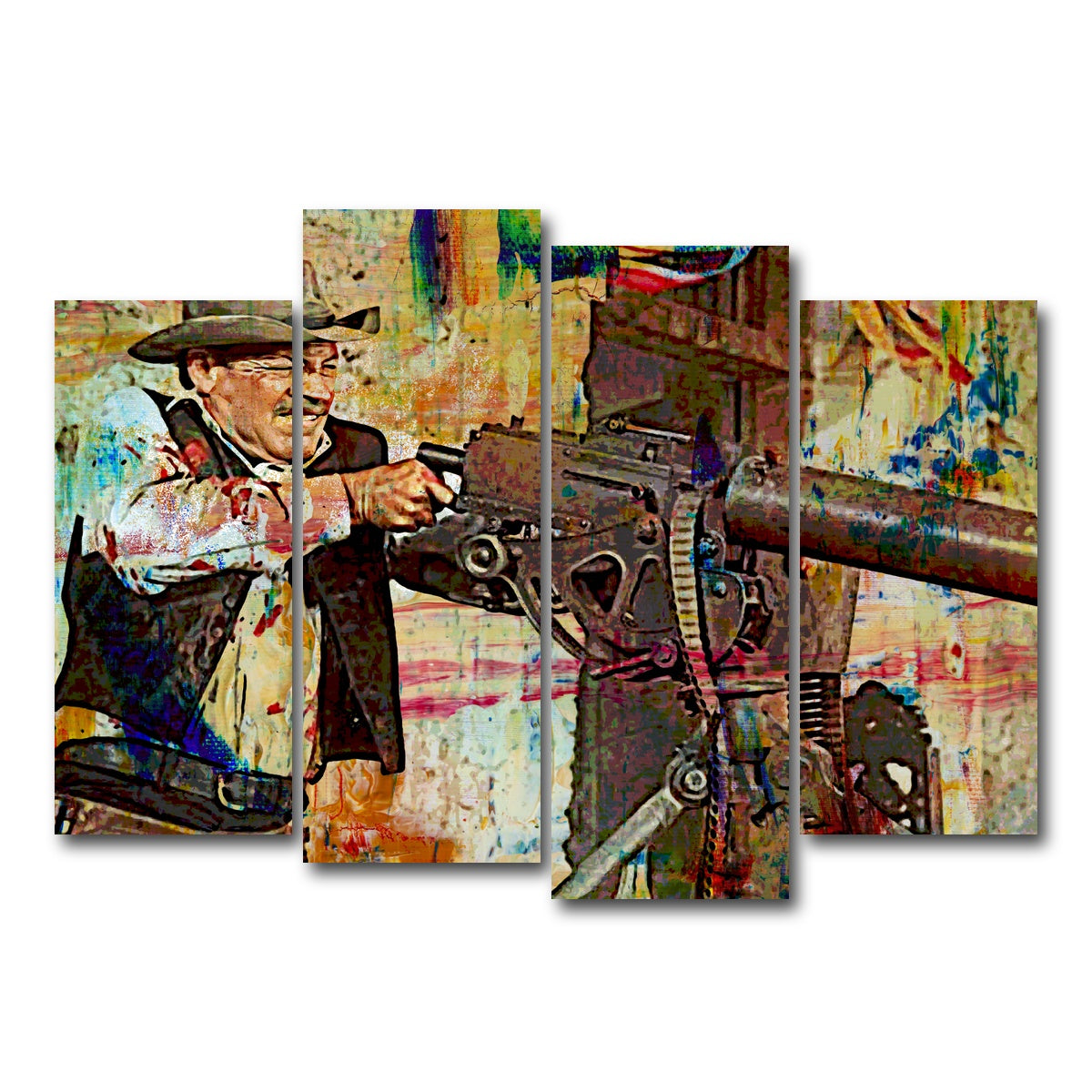 AUTO-MOCKUP WHITE | Wild Bunch Shootout | 4 Piece | Gallery Wrap Canvas | group=4_normal