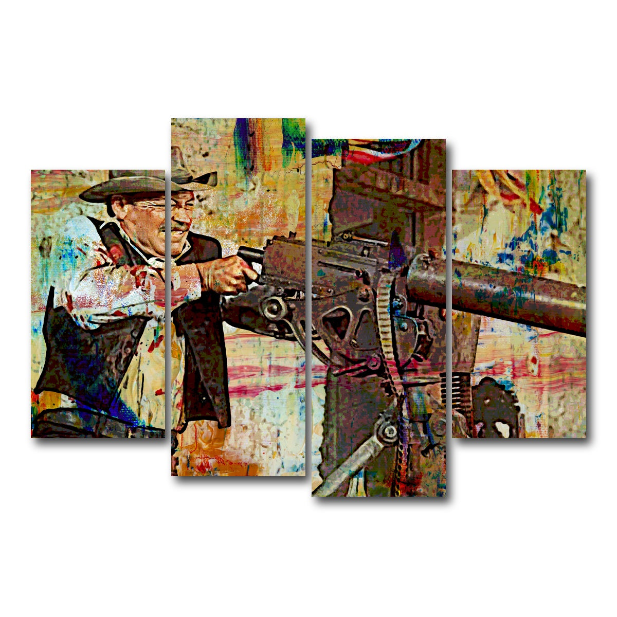 AUTO-MOCKUP WHITE | Wild Bunch Shootout | 4 Piece | Gallery Wrap Canvas | group=4_short