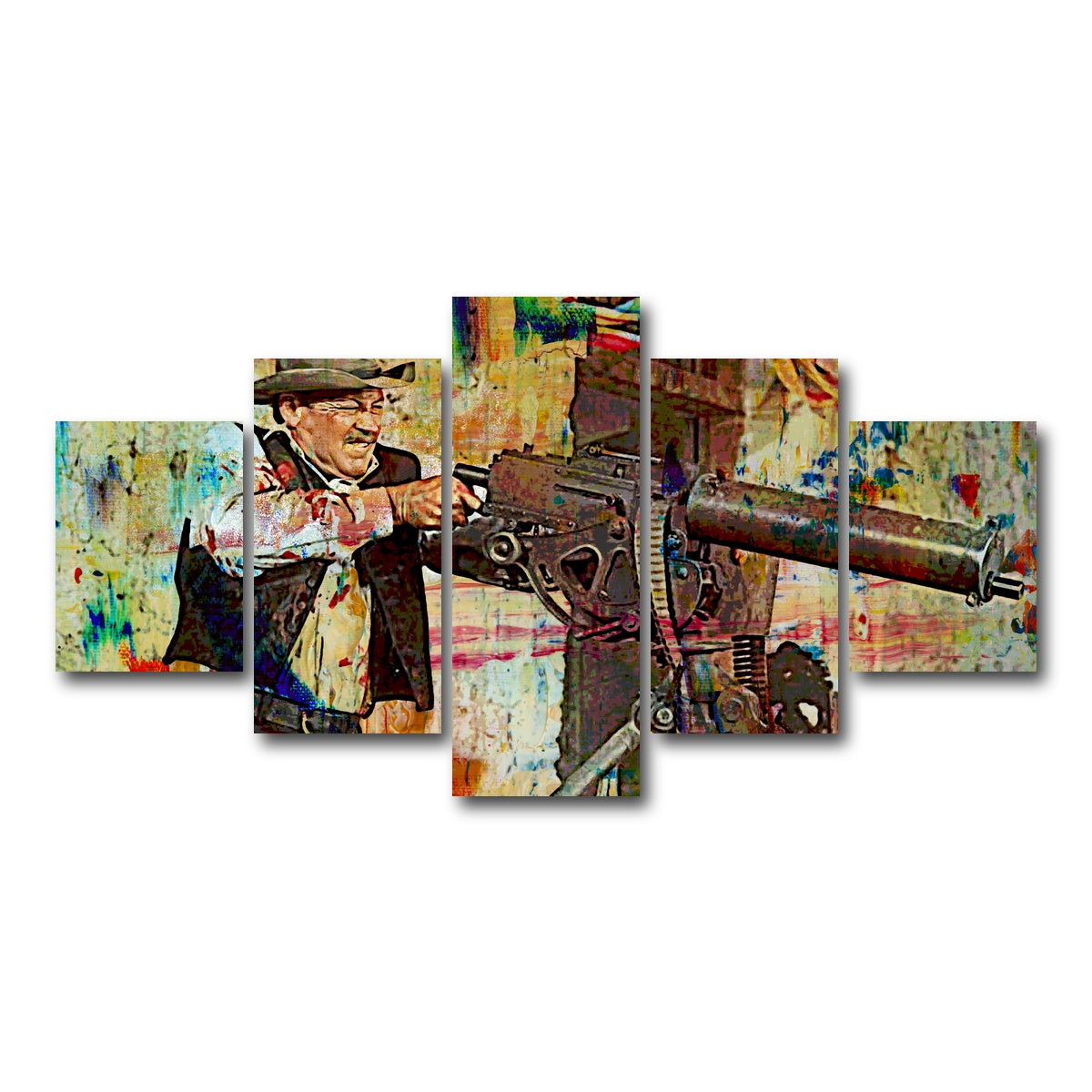 AUTO-MOCKUP WHITE | Wild Bunch Shootout | 5 Piece | Gallery Wrap Canvas | group=5_short