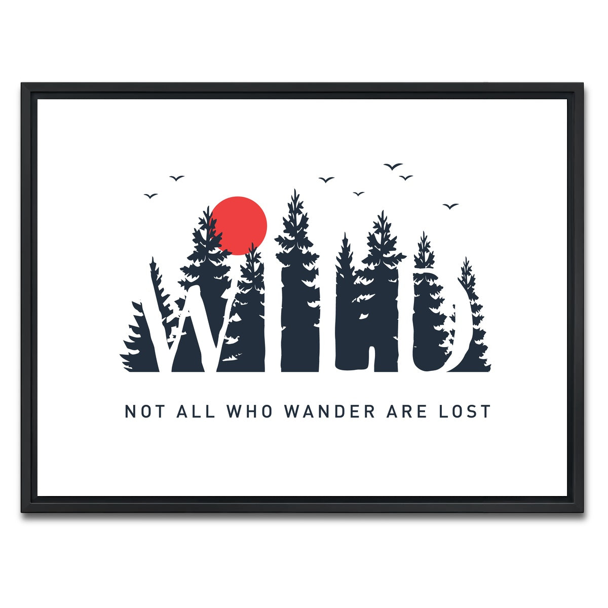 AUTO-MOCKUP WHITE | Wild Wander | 1 Piece | Black Framed Canvas | group=4x3