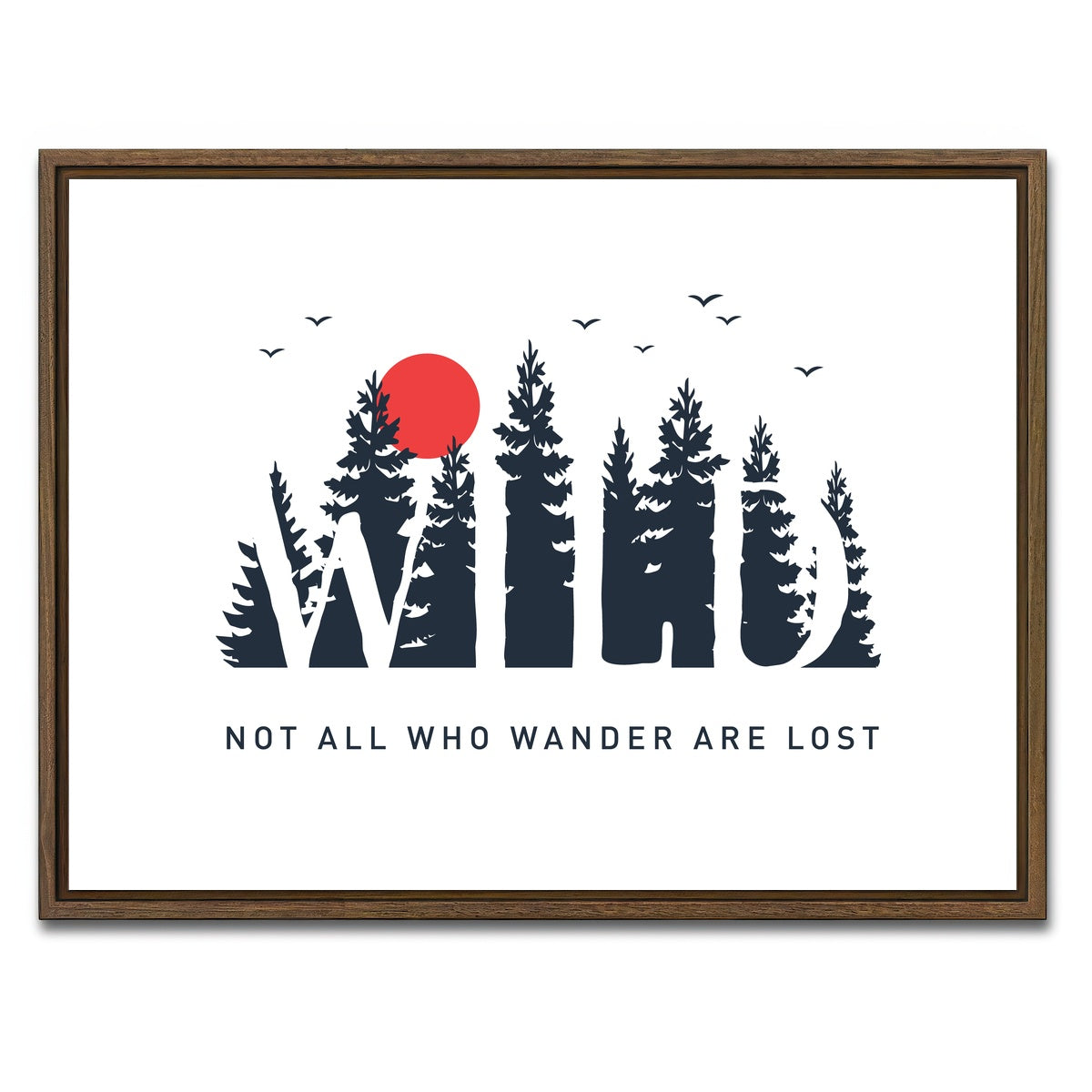 AUTO-MOCKUP WHITE | Wild Wander | 1 Piece | Walnut Framed Canvas | group=4x3
