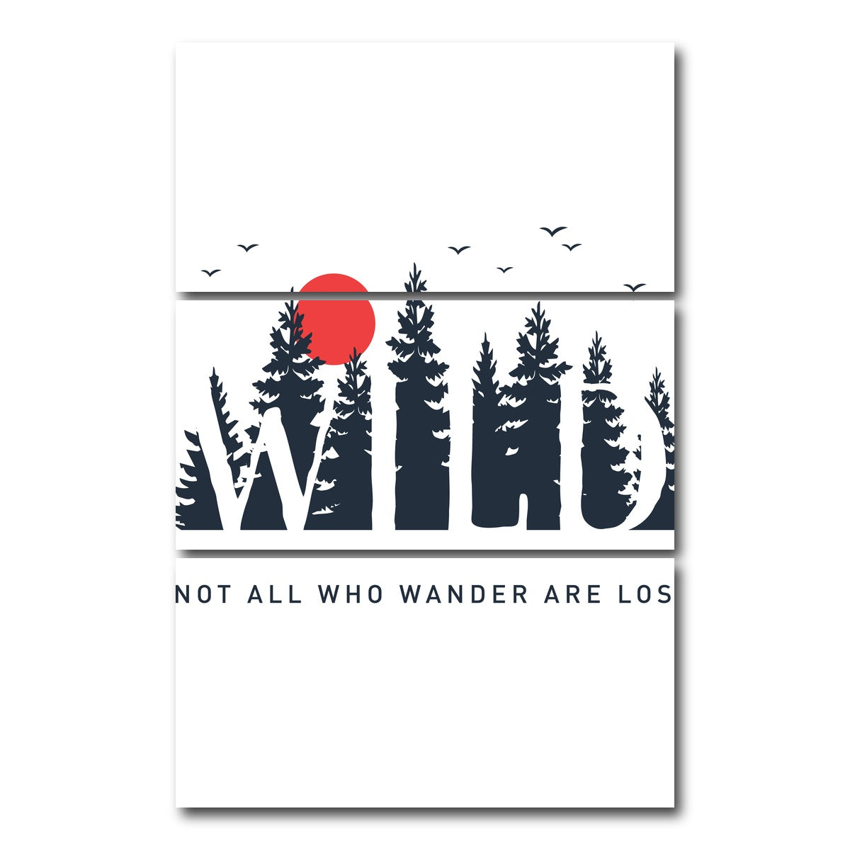 AUTO-MOCKUP WHITE | Wild Wander | 3 Piece | Gallery Wrap Canvas | group=12x24_stacked