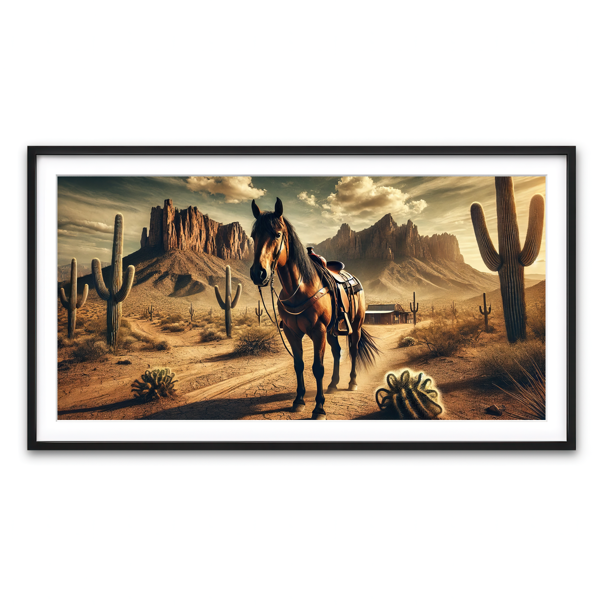 Framed Print 2x1 Black