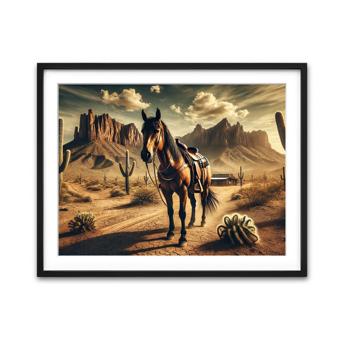 Framed Print 4x3 Black