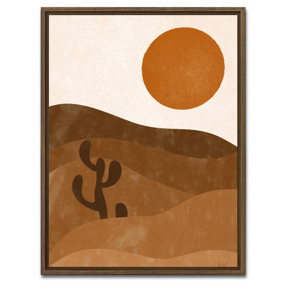 AUTO-MOCKUP WHITE | Wild Wild West | 1 Piece | Walnut Framed Canvas | group=3x4