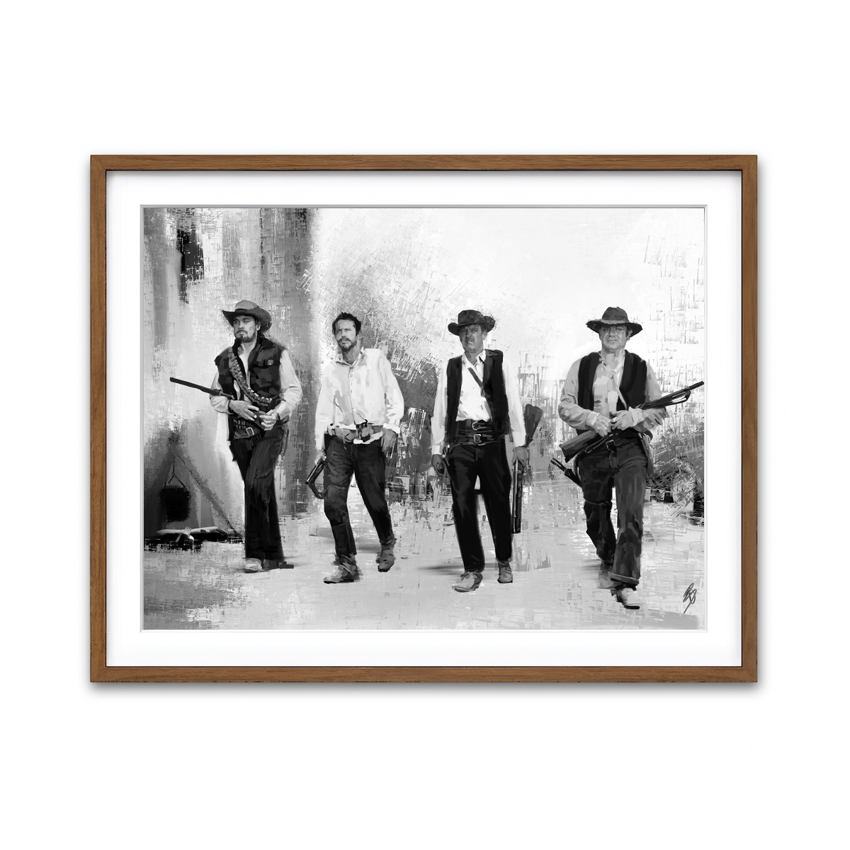 Framed Print 4x3 Walnut