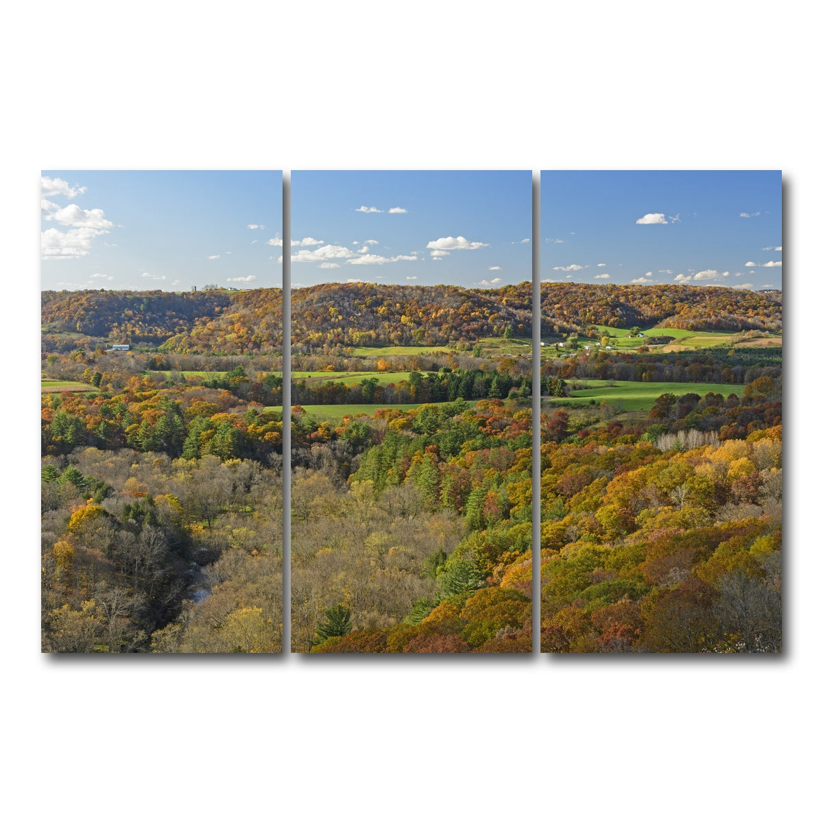 AUTO-MOCKUP WHITE | Wildcat Mountain State Park | 3 Piece | Gallery Wrap Canvas | group=12x24