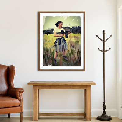 AUTO-MOCKUP ROOM | Willa - One Battle After Another Wall Art
