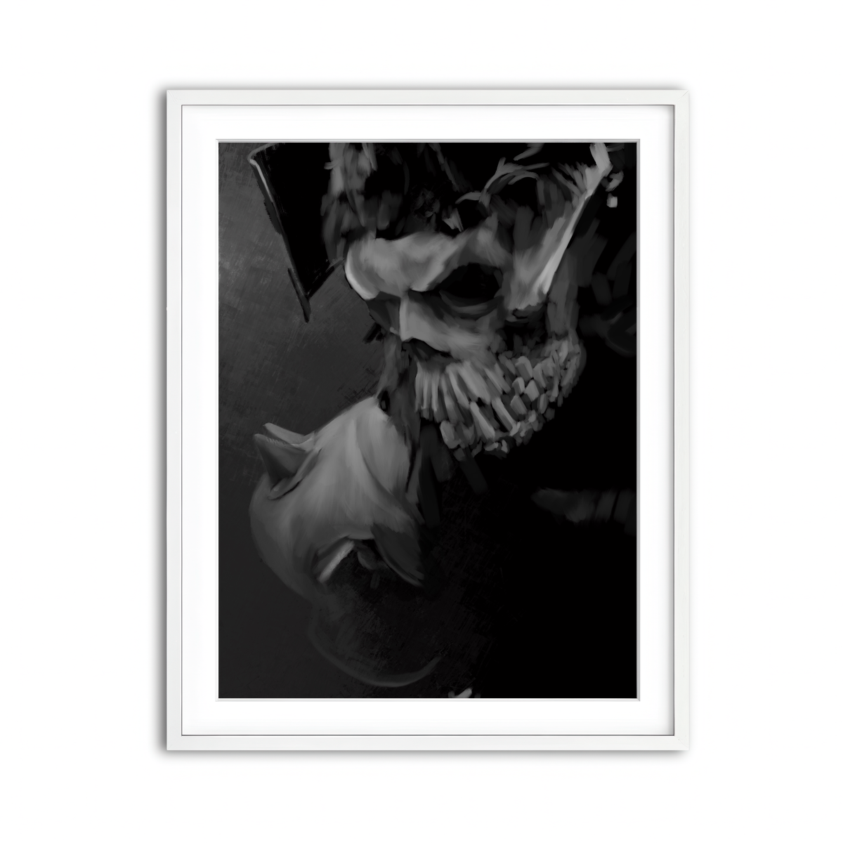 Framed Print 3x4 White