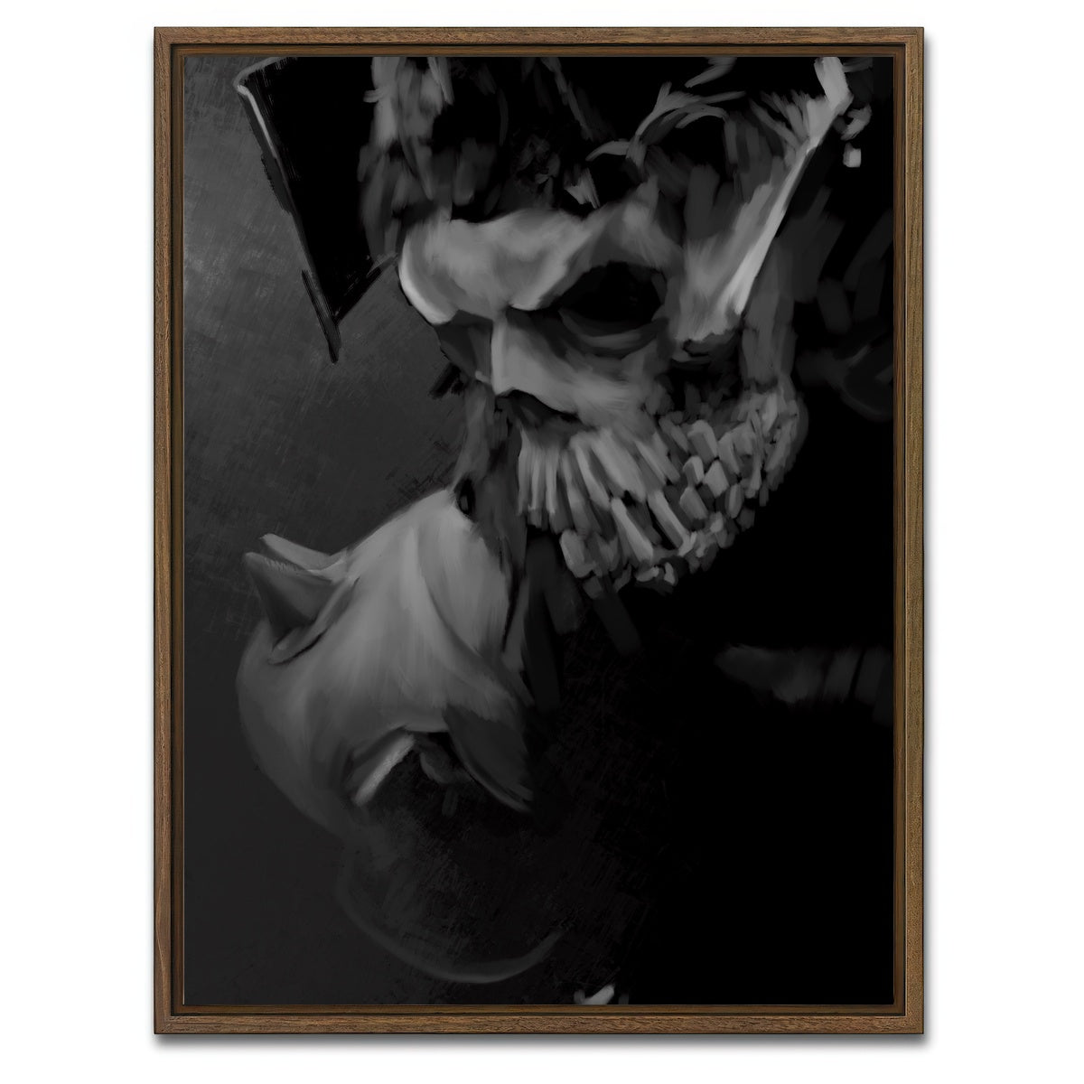 AUTO-MOCKUP WHITE | Willow General | 1 Piece | Walnut Framed Canvas | group=3x4