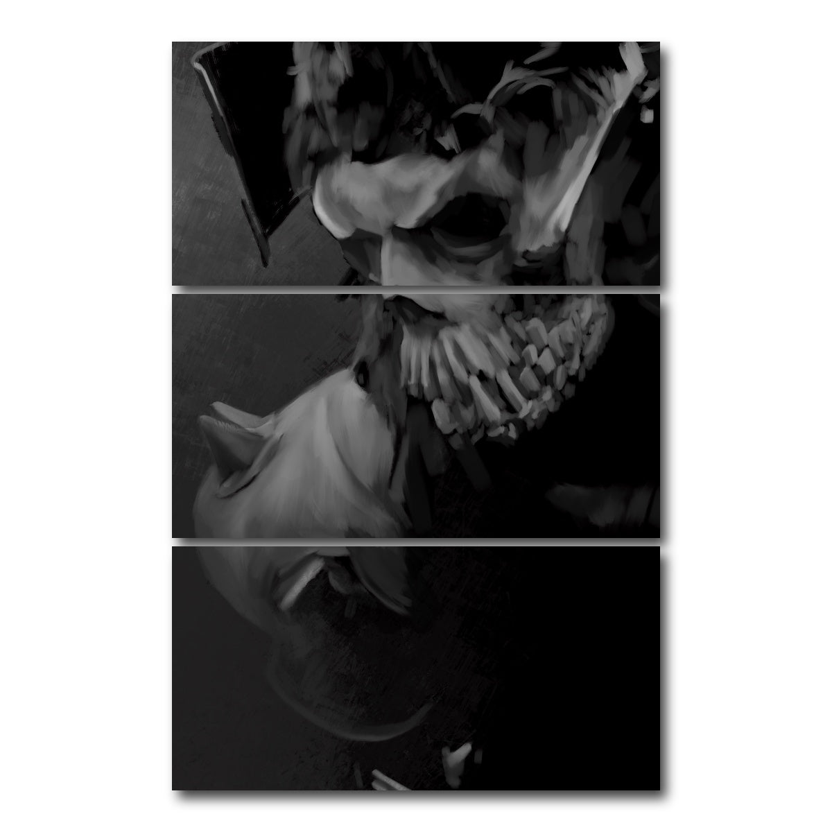 AUTO-MOCKUP WHITE | Willow General | 3 Piece | Gallery Wrap Canvas | group=12x24_stacked