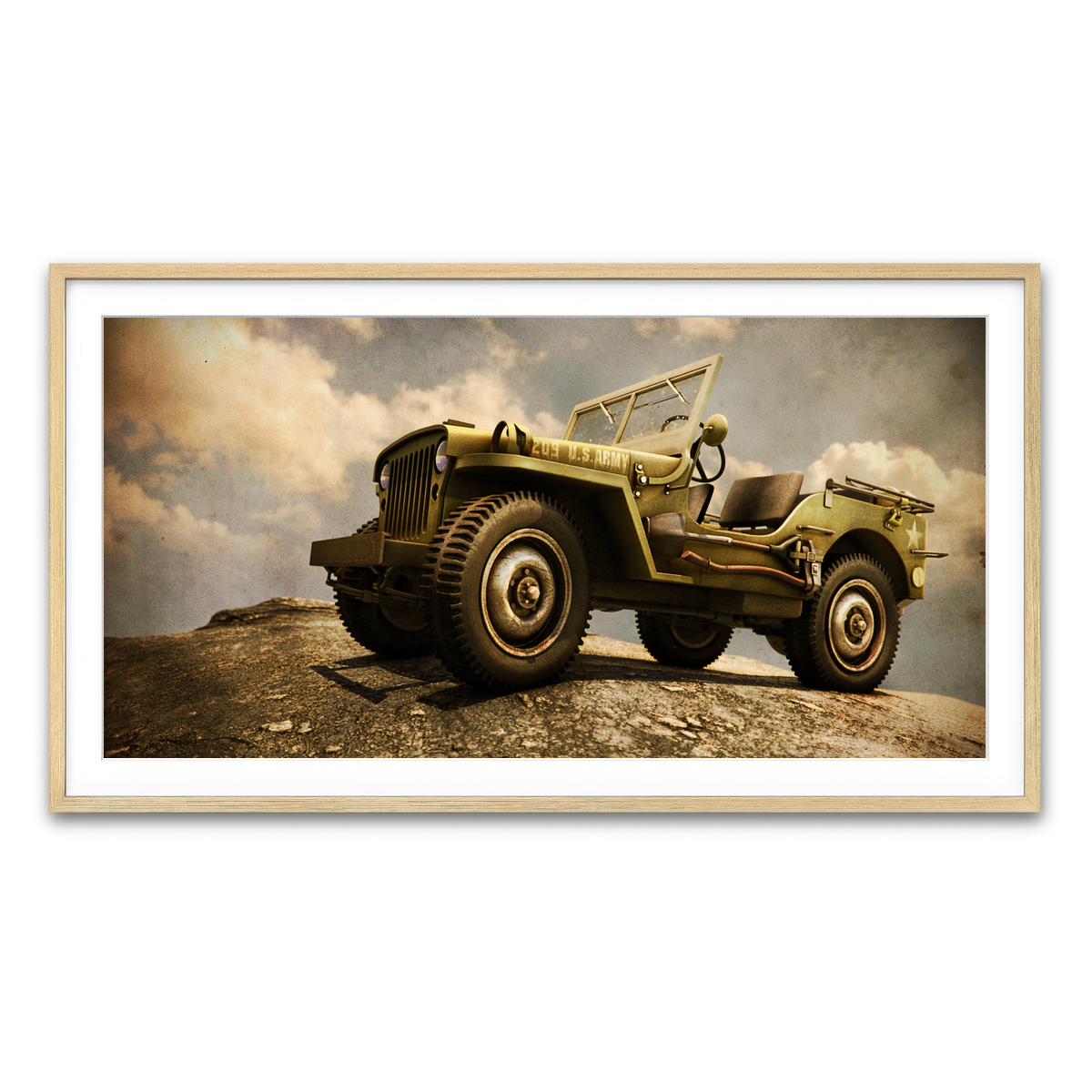 Framed Print 2x1 Natural