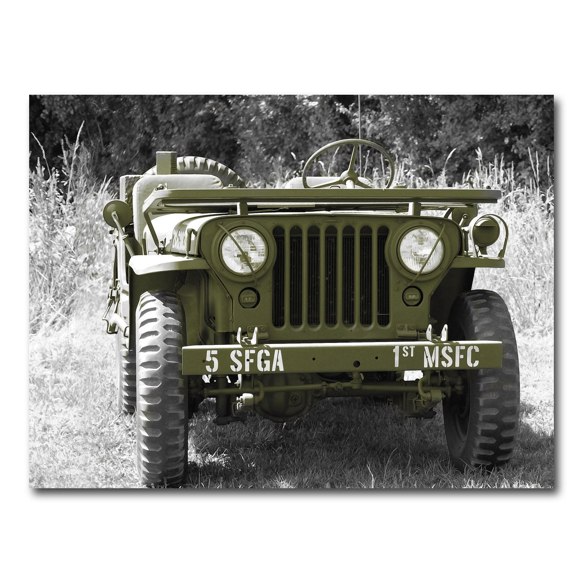 AUTO-MOCKUP WHITE | Willys jeep | 1 Piece | Gallery Wrap Canvas | group=4x3