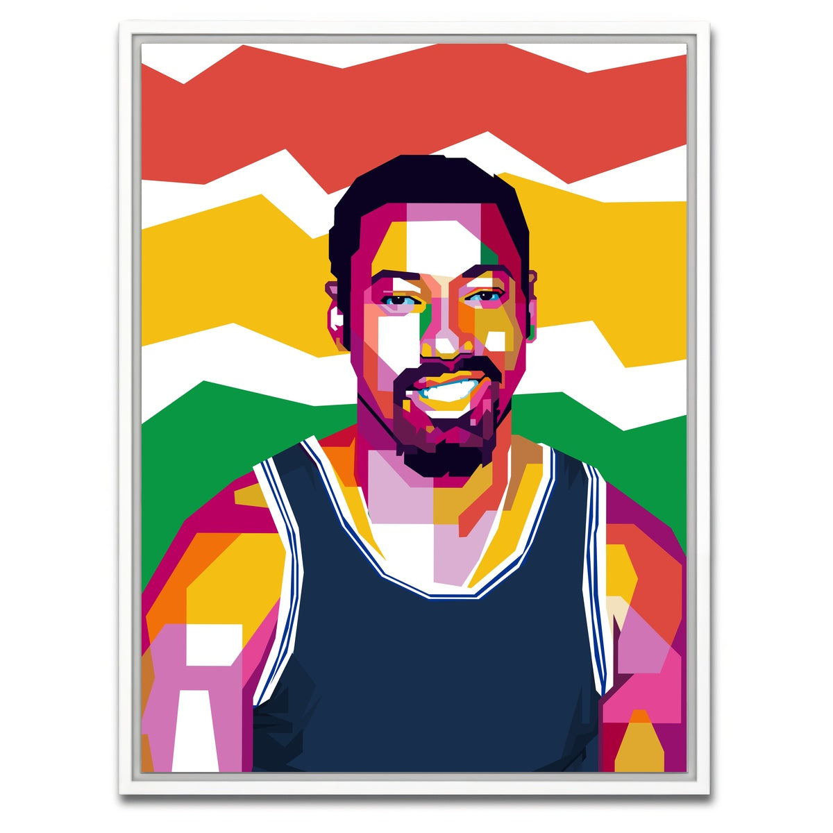 AUTO-MOCKUP WHITE | Wilt Chamberlain 2 | 1 Piece | White Framed Canvas | group=3x4