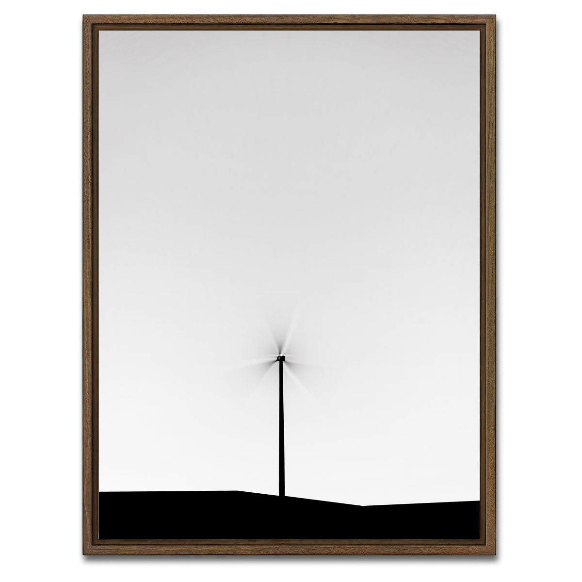 AUTO-MOCKUP WHITE | Wind Turbine | 1 Piece | Walnut Framed Canvas | group=3x4