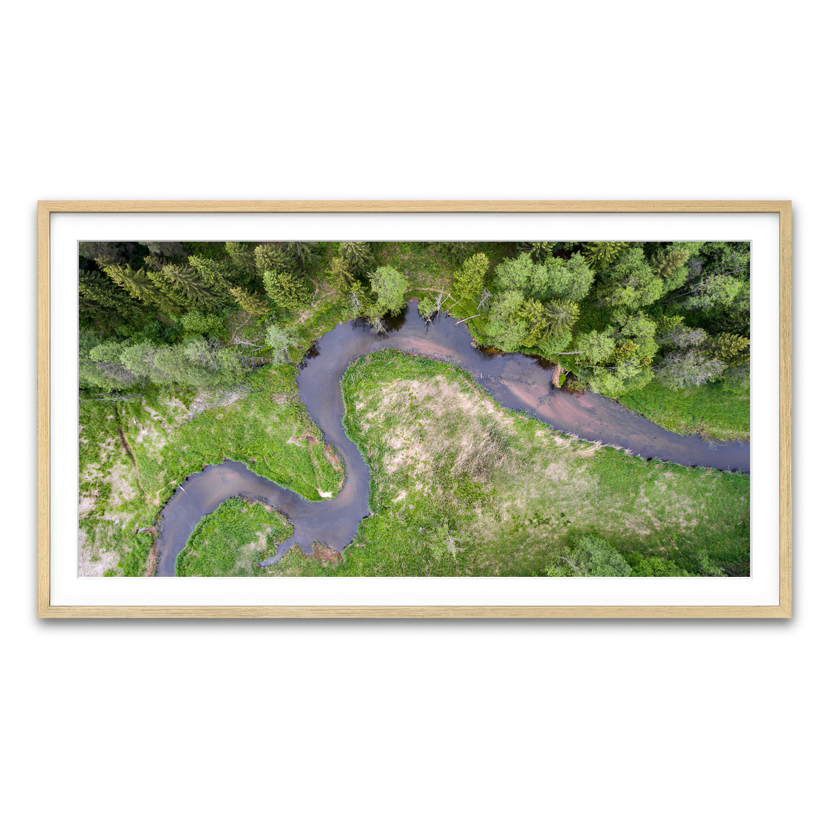 Framed Print 2x1 Natural