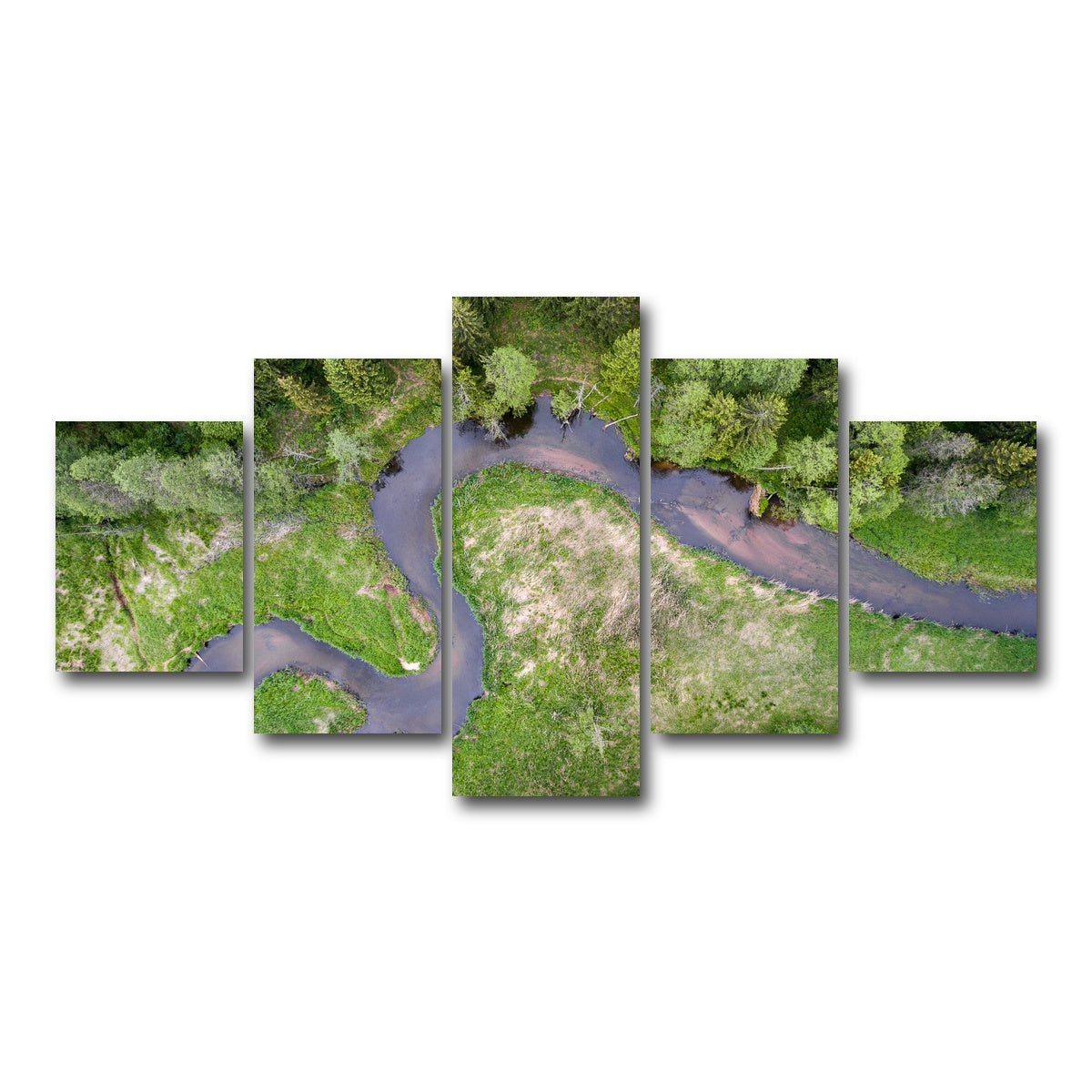 AUTO-MOCKUP WHITE | Winding Creek | 5 Piece | Gallery Wrap Canvas | group=5_short