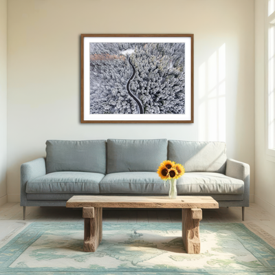 AUTO-MOCKUP ROOM | Winding Winter Wall Art