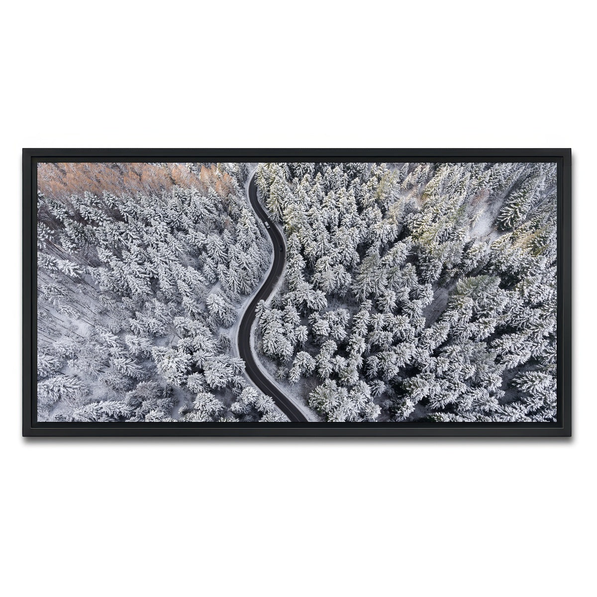 AUTO-MOCKUP WHITE | Winding Winter | 1 Piece | Black Framed Canvas | group=2x1