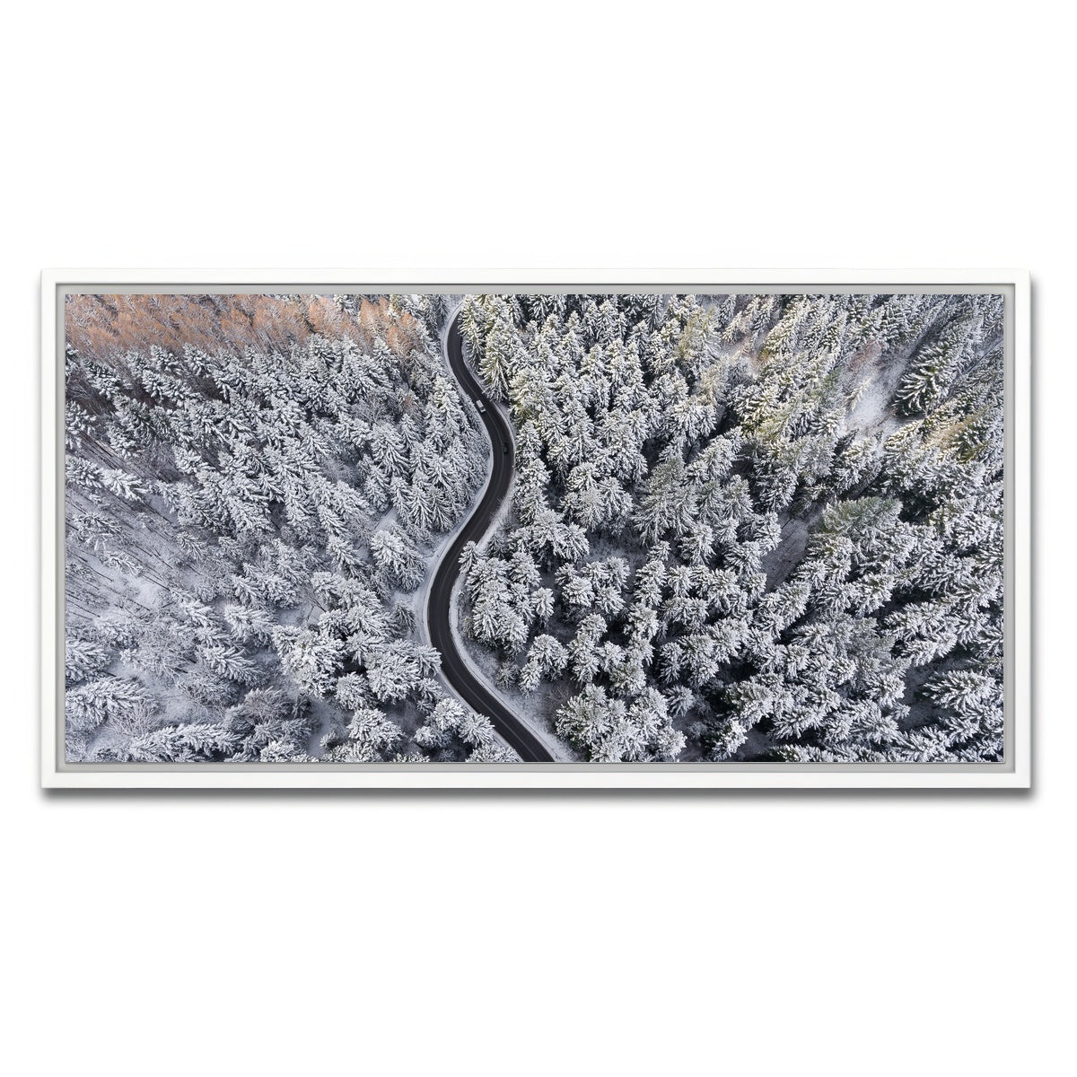 AUTO-MOCKUP WHITE | Winding Winter | 1 Piece | White Framed Canvas | group=2x1
