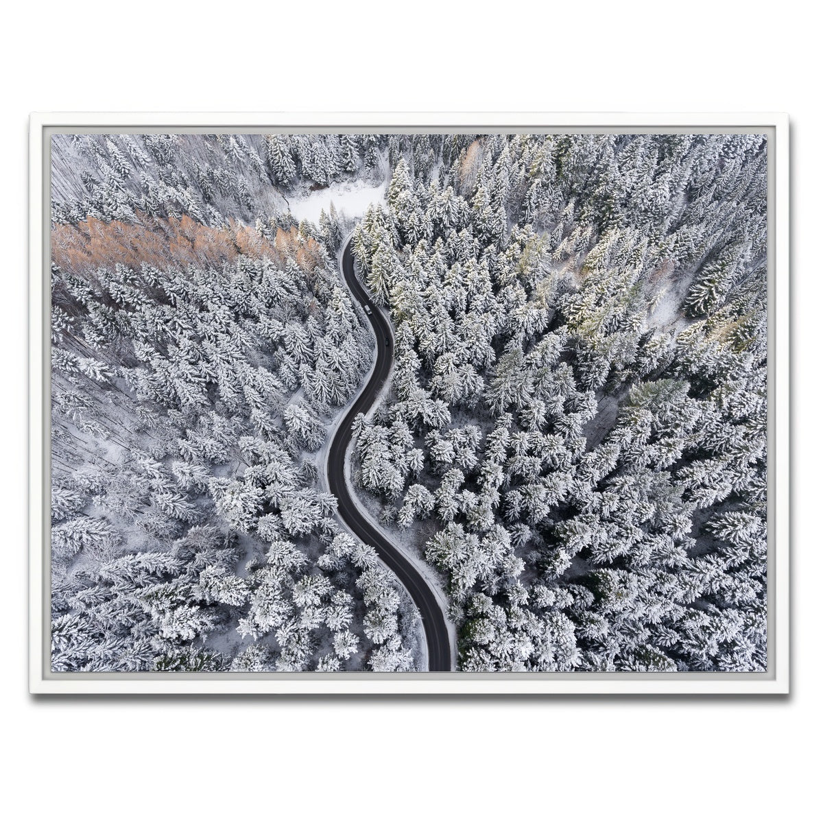 AUTO-MOCKUP WHITE | Winding Winter | 1 Piece | White Framed Canvas | group=4x3