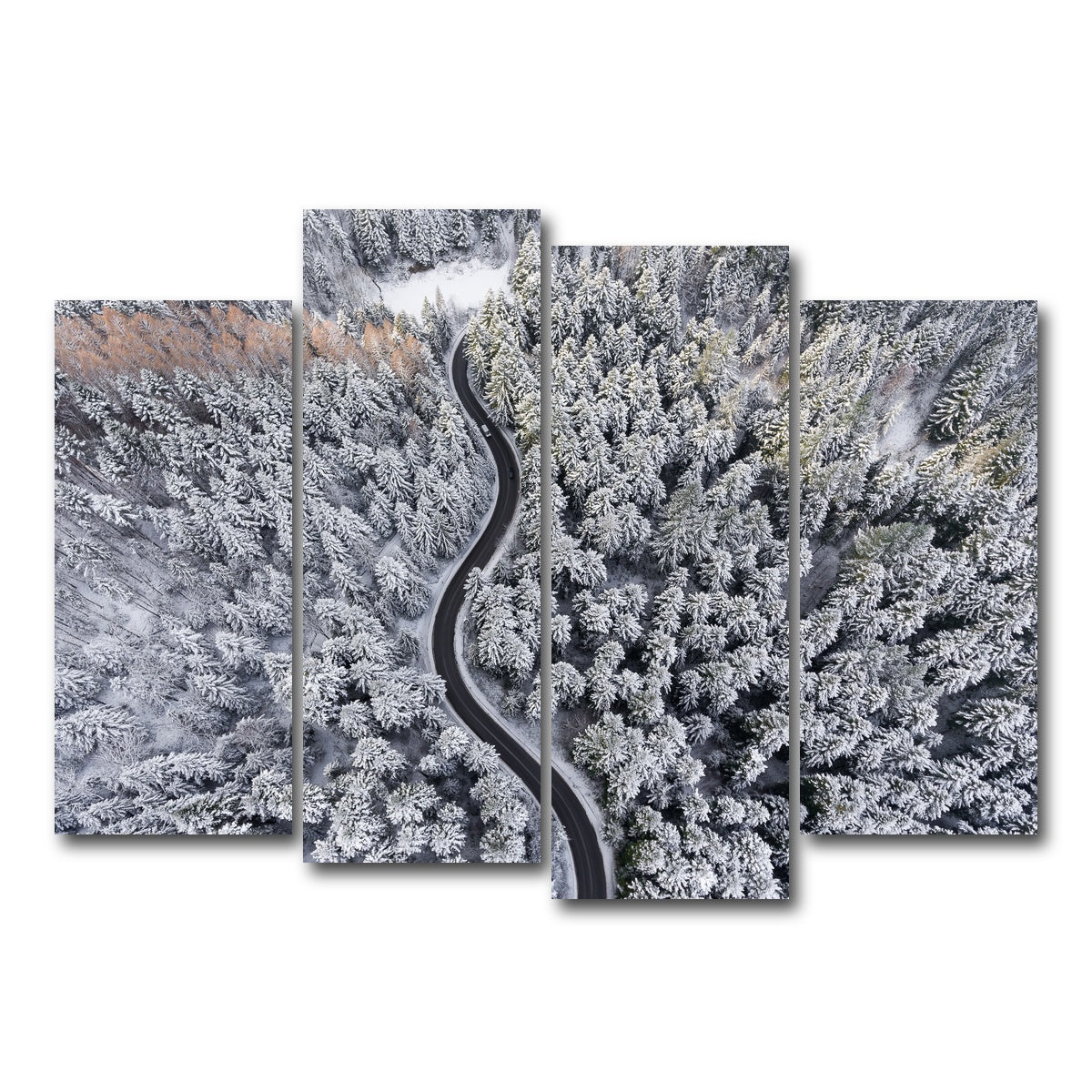 AUTO-MOCKUP WHITE | Winding Winter | 4 Piece | Gallery Wrap Canvas | group=4_normal