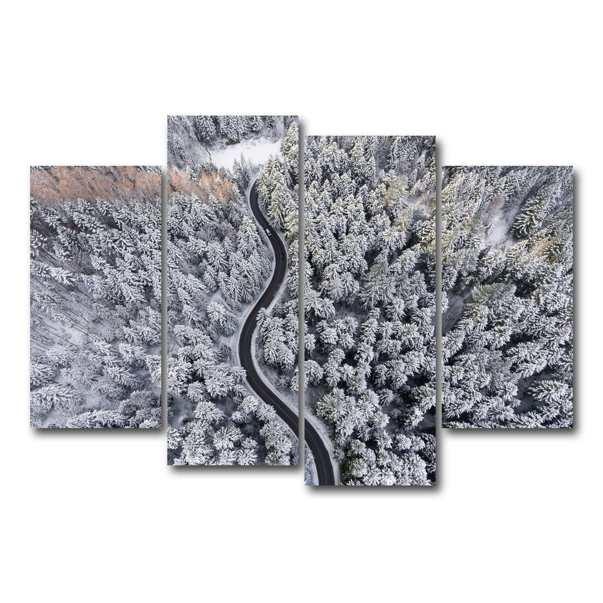 AUTO-MOCKUP WHITE | Winding Winter | 4 Piece | Gallery Wrap Canvas | group=4_short