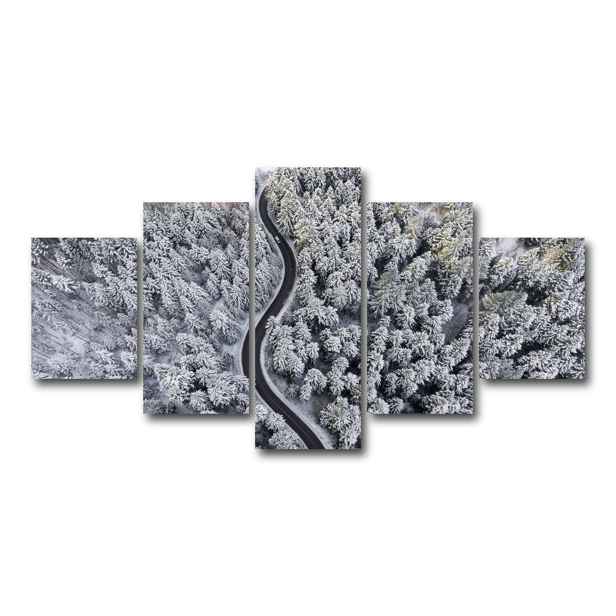 AUTO-MOCKUP WHITE | Winding Winter | 5 Piece | Gallery Wrap Canvas | group=5_short