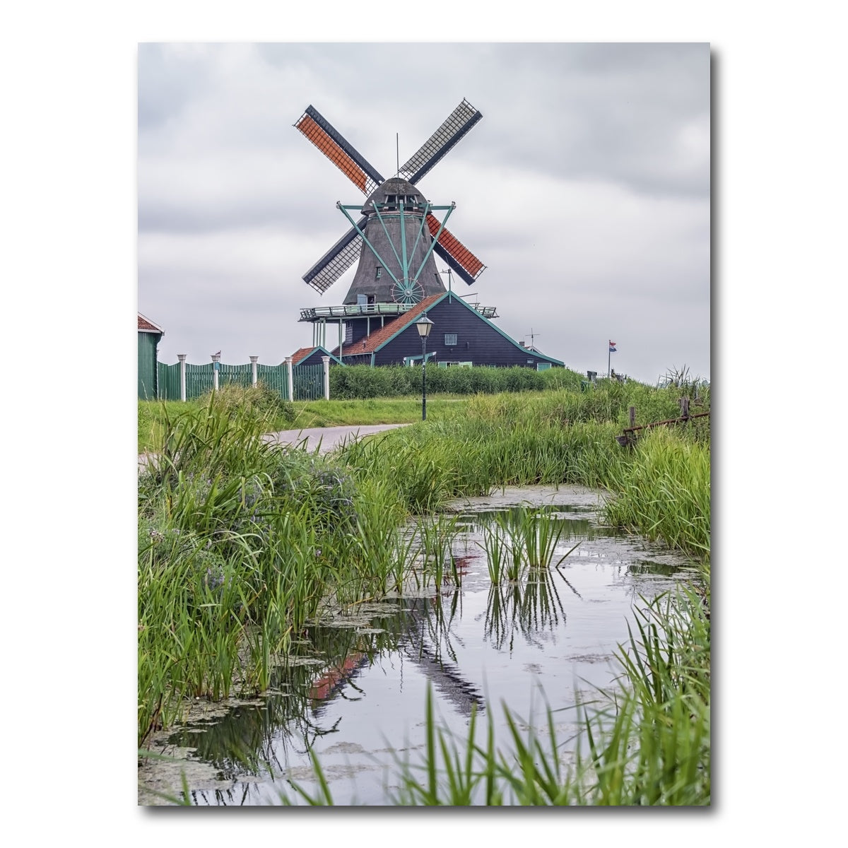 AUTO-MOCKUP WHITE | Windmill In Holland | 1 Piece | Gallery Wrap Canvas | group=3x4