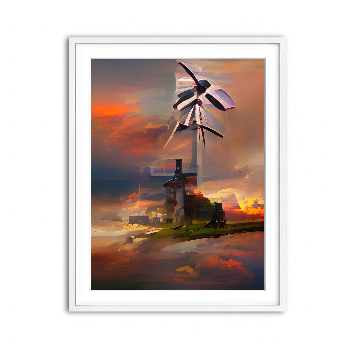 Framed Print 3x4 White