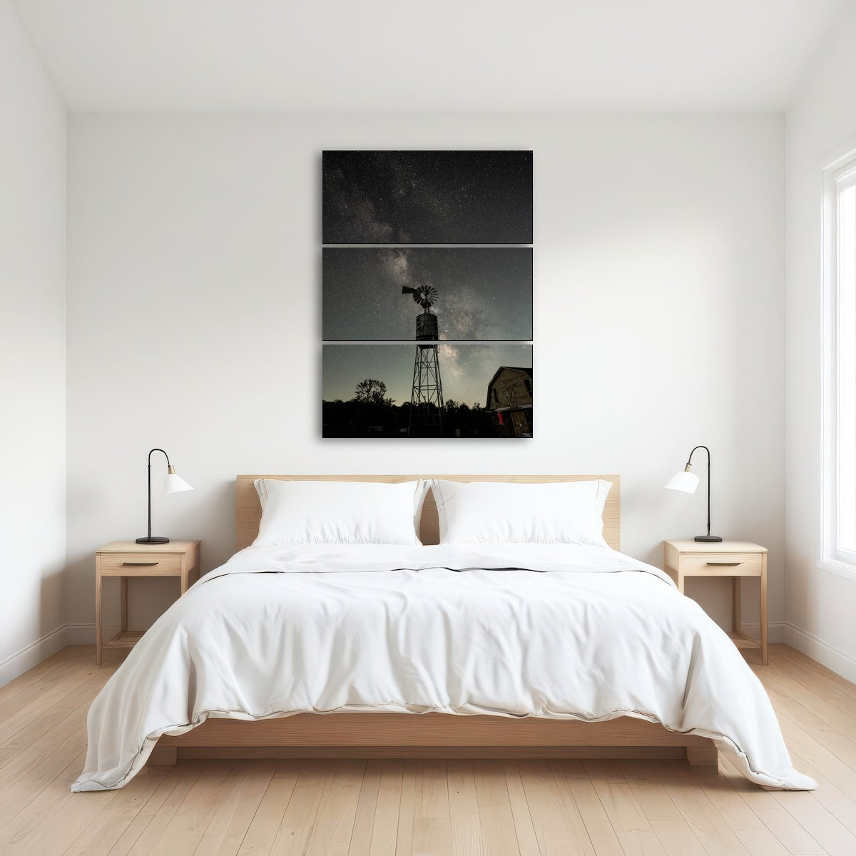 AUTO-MOCKUP ROOM | Windmill at Night