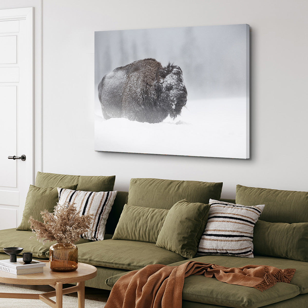 Winter Bison - Yellowstone Wall Art