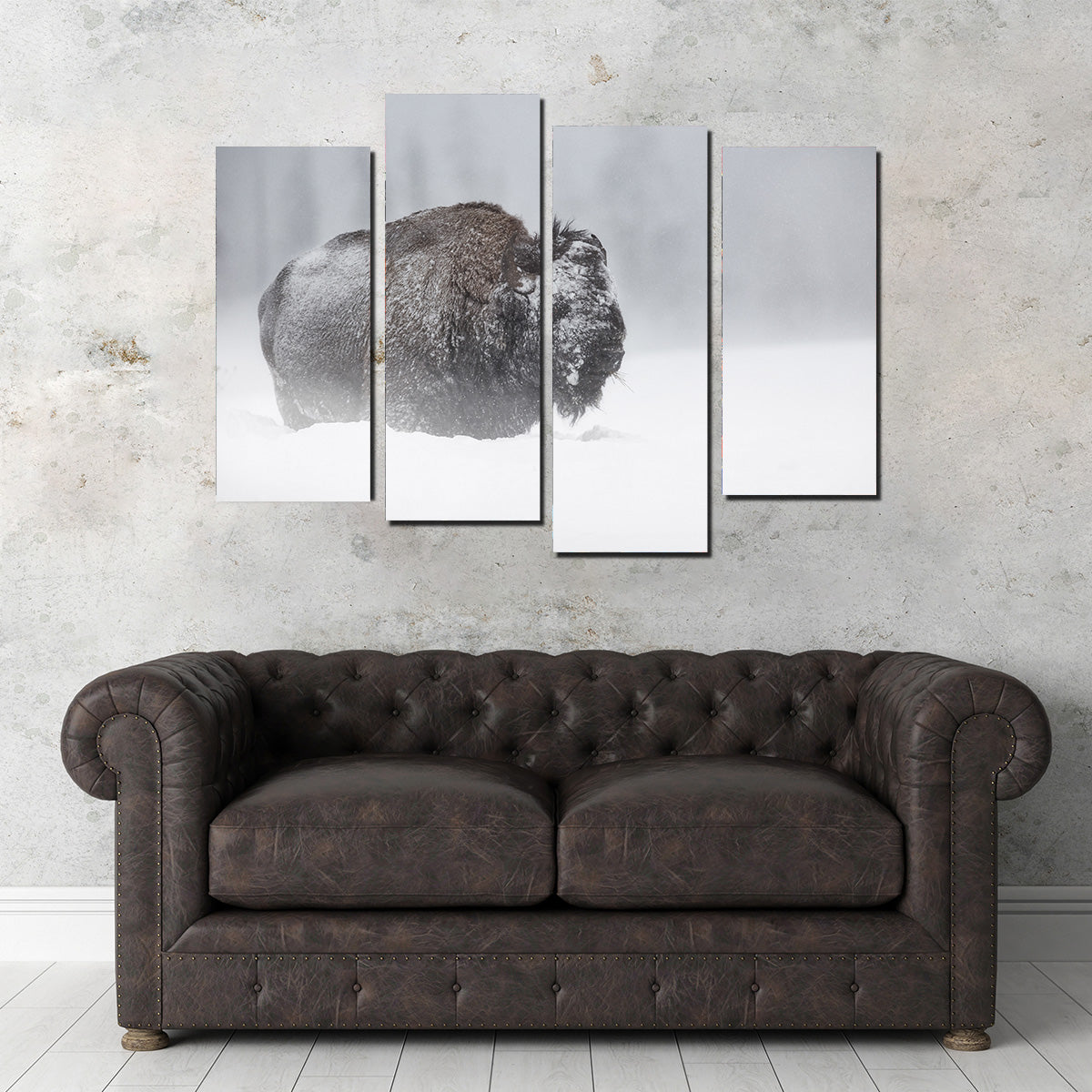 Winter Bison - Yellowstone Wall Art