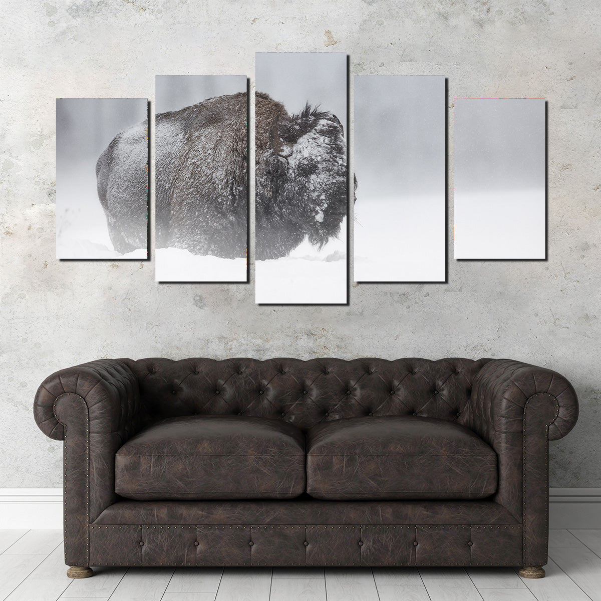 Winter Bison - Yellowstone Wall Art