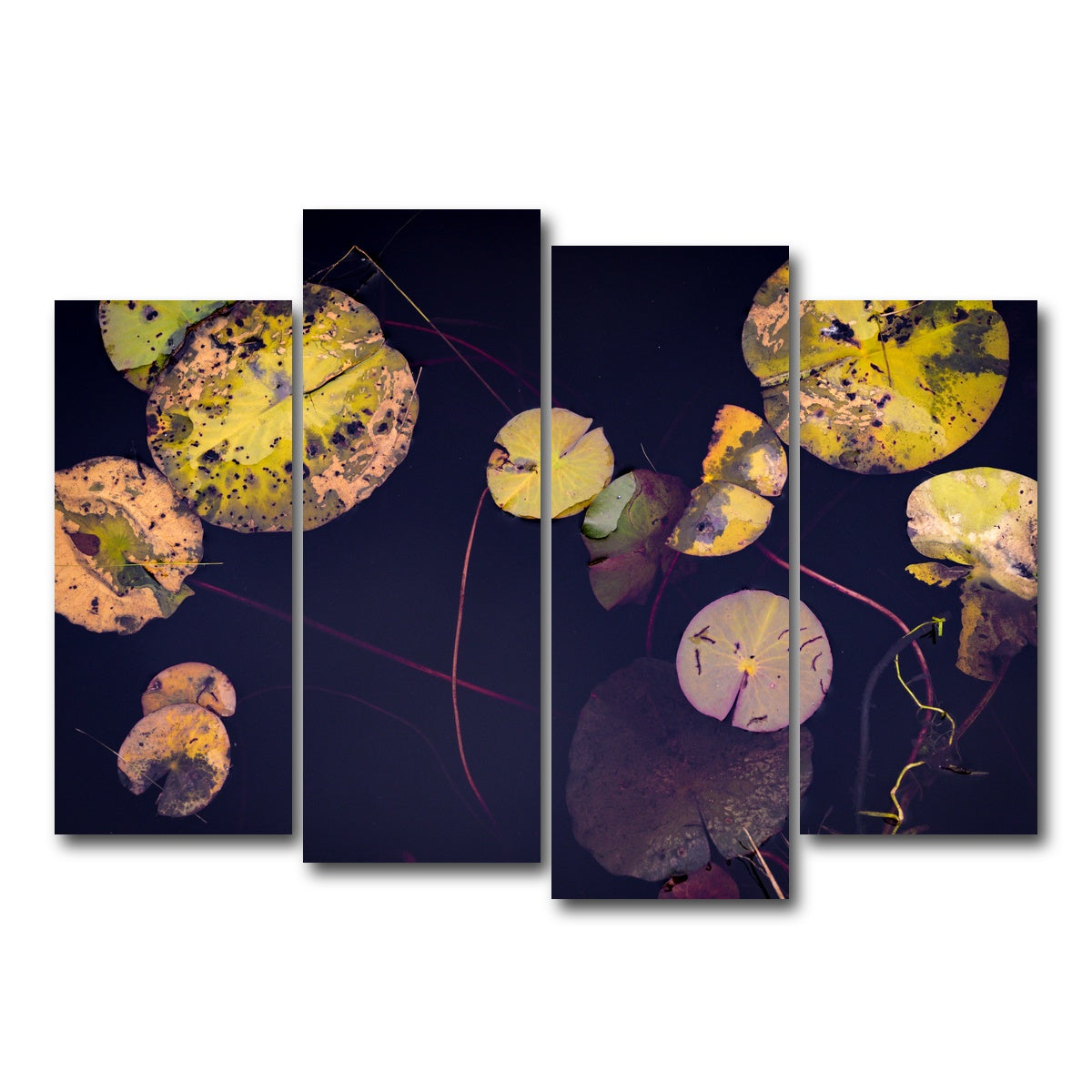 AUTO-MOCKUP WHITE | Winter Lillies | 4 Piece | Gallery Wrap Canvas | group=4_normal