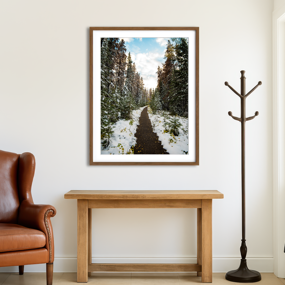AUTO-MOCKUP ROOM | Winter Path Wall Art