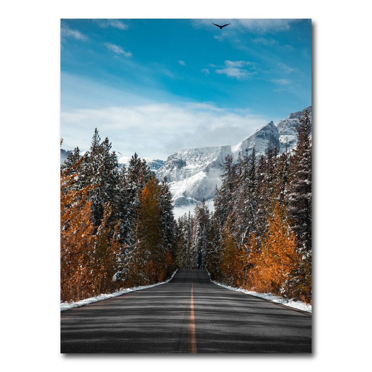 AUTO-MOCKUP WHITE | Winter Road | 1 Piece | Gallery Wrap Canvas | group=3x4